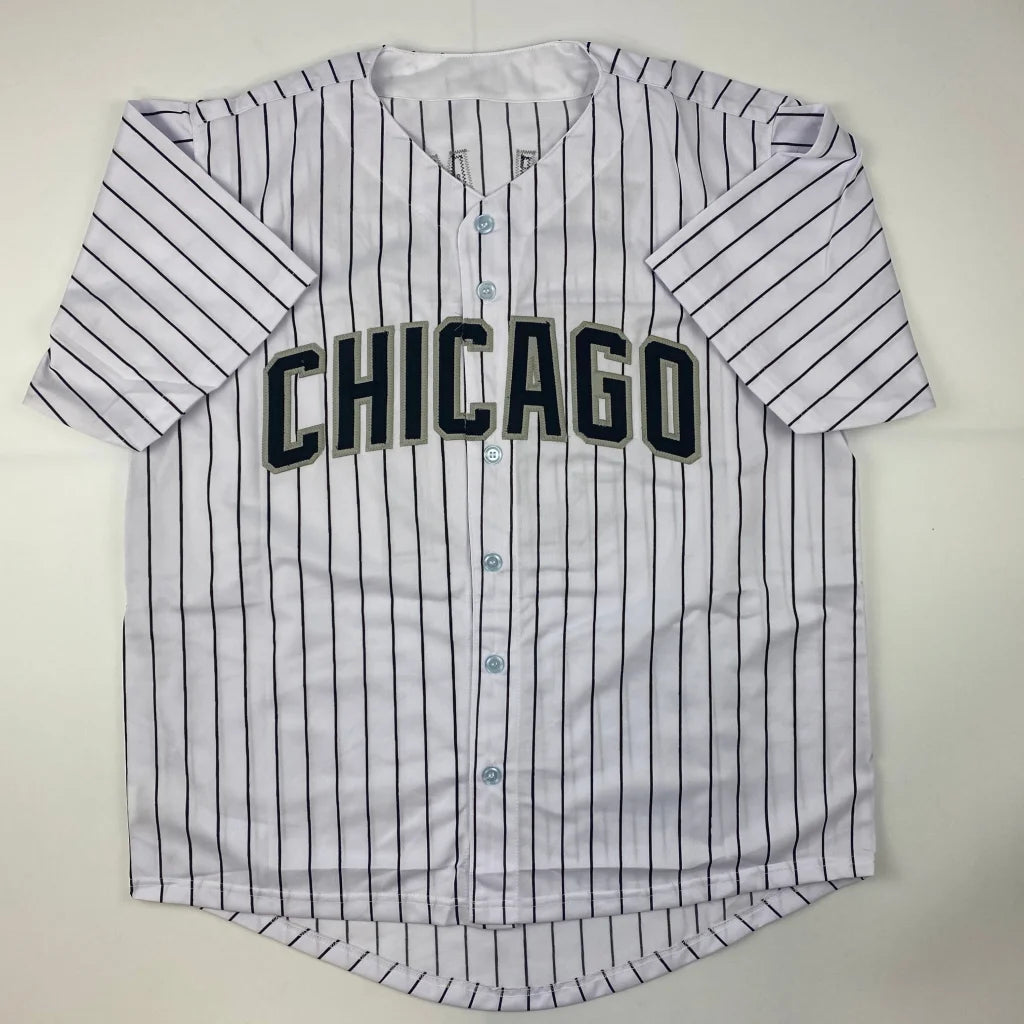 Autographed Carson Fulmer Chicago Pinstripe Baseball Jersey JSA COA | Authenticated Signed Sports Jersey | vintageantiquesgifts.com