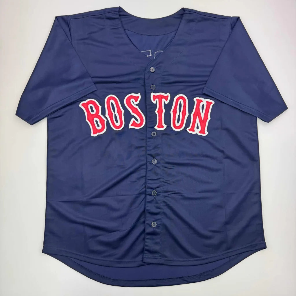 Autographed David Ortiz Boston Blue Baseball Jersey JSA COA | Authenticated Signed Sports Jersey | vintageantiquesgifts.com