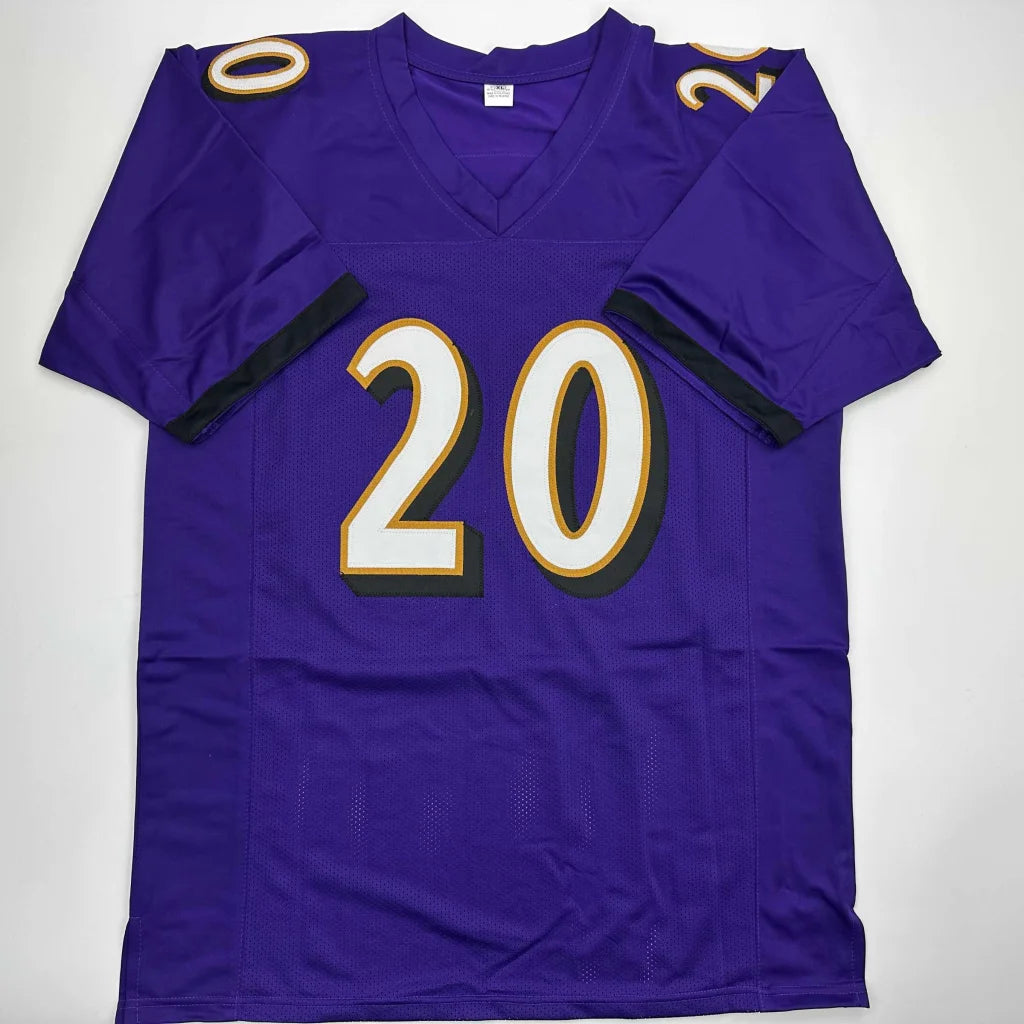 Autographed Ed Reed Baltimore Purple Football Jersey Beckett BAS COA | Authenticated Signed Sports Jersey | vintageantiquesgifts.com