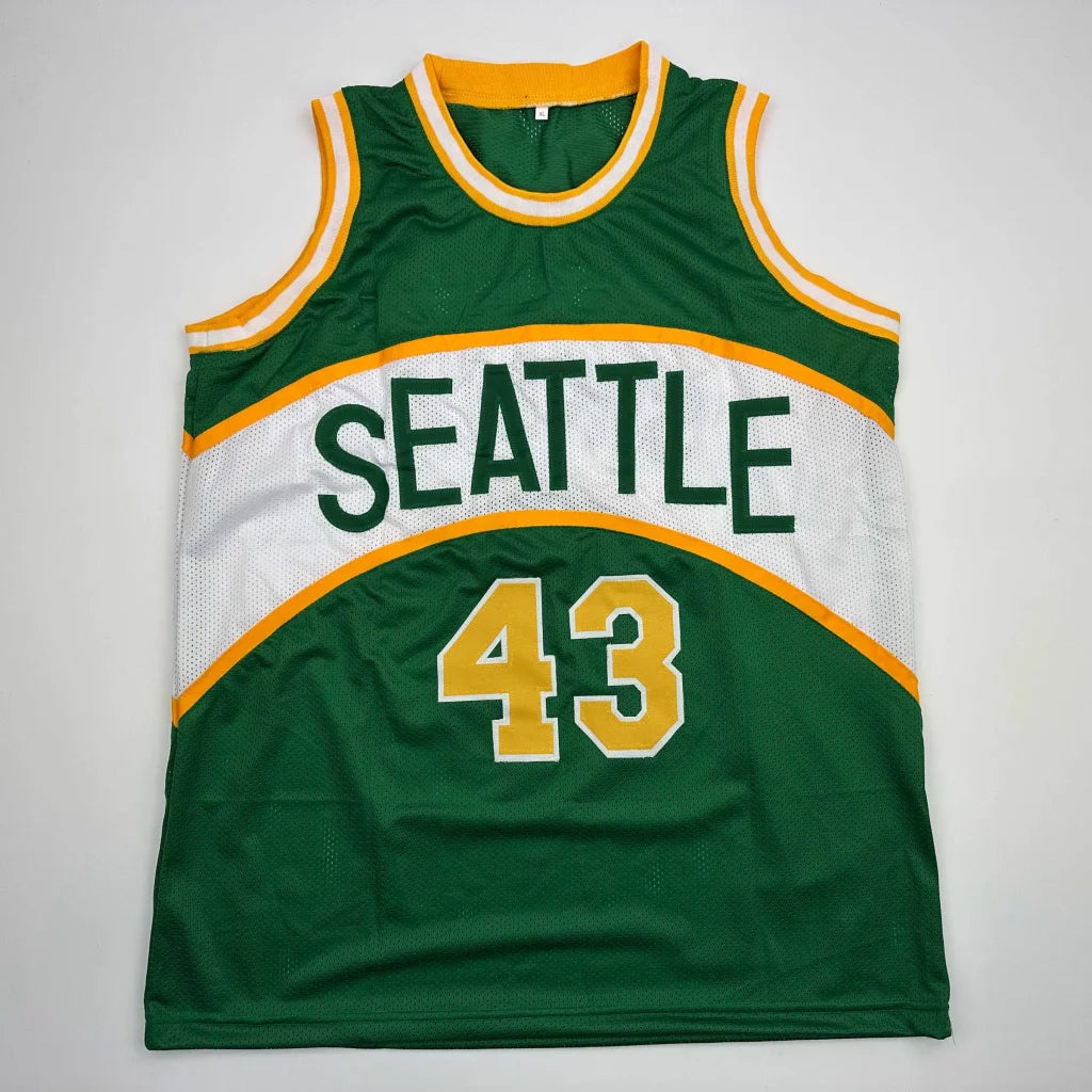 Autographed Jack Sikma Seattle Green Basketball Jersey JSA COA | Authenticated Signed Sports Jersey | vintageantiquesgifts.com