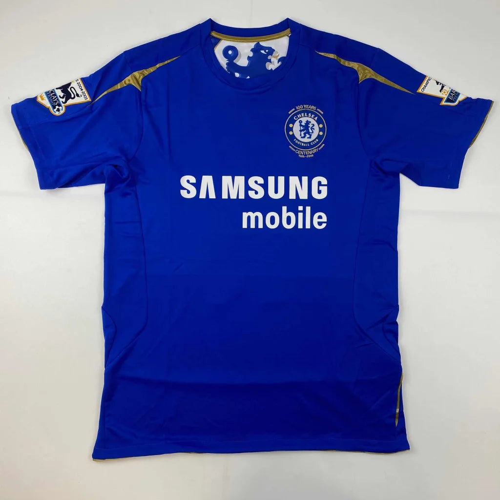 Blue John Terry Chelsea jersey with gold accents, third party authentication by Beckett BAS