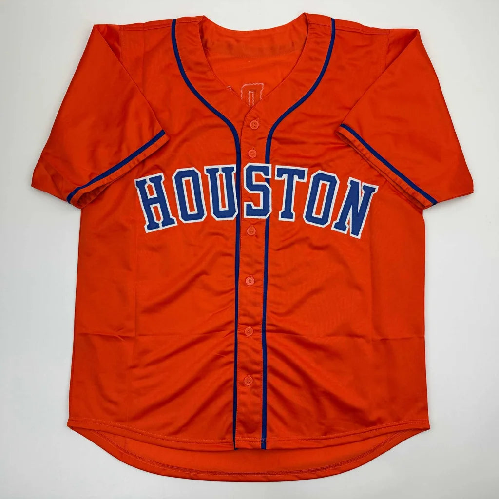 Autographed Josh Hader Houston Orange Baseball Jersey JSA COA | Authenticated Signed Sports Jersey | vintageantiquesgifts.com