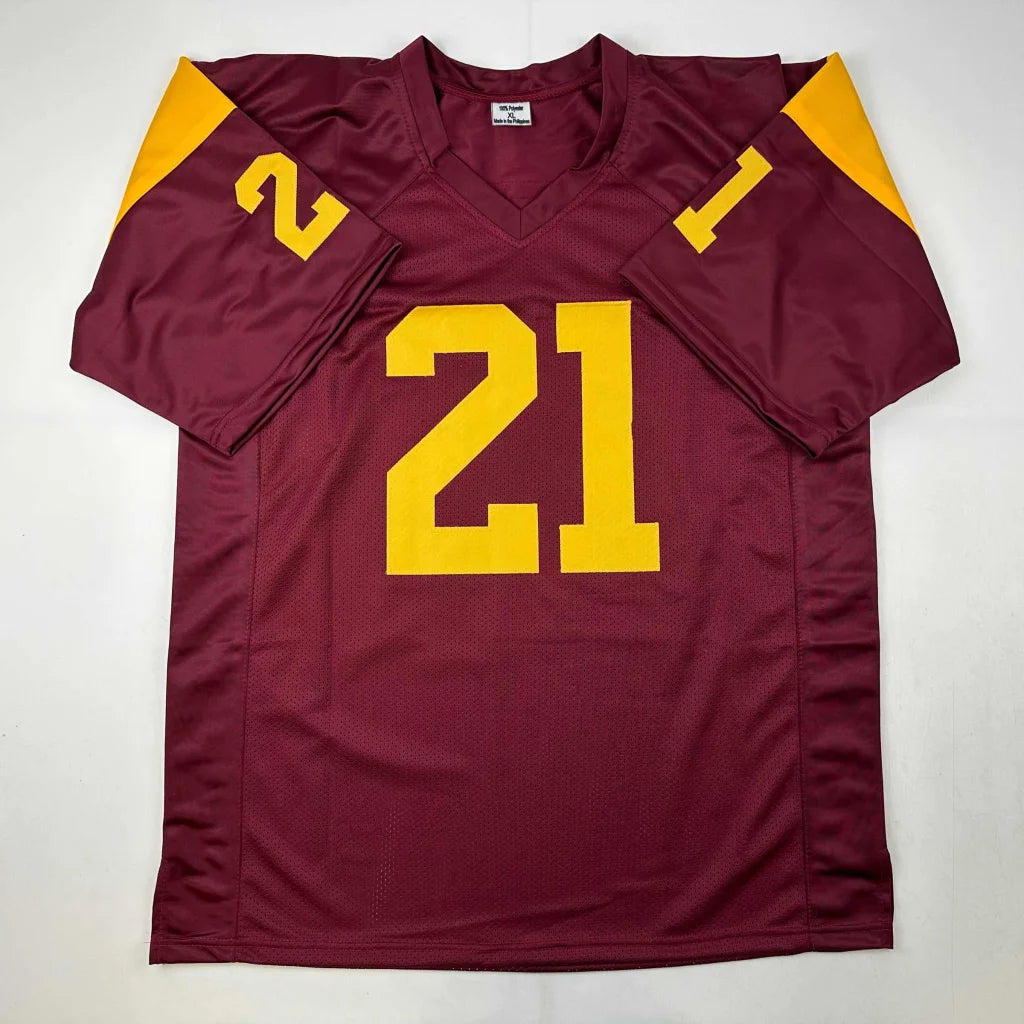 Autographed LenDale White USC Southen Cal Maroon College Football Jersey JSA COA | Authenticated Signed Sports Jersey | vintageantiquesgifts.com