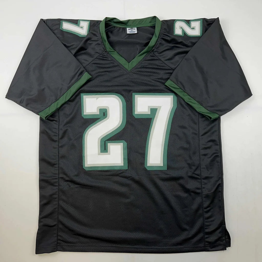 Black and green custom jersey with number 27 from Jenkins, a pro sports league collectible