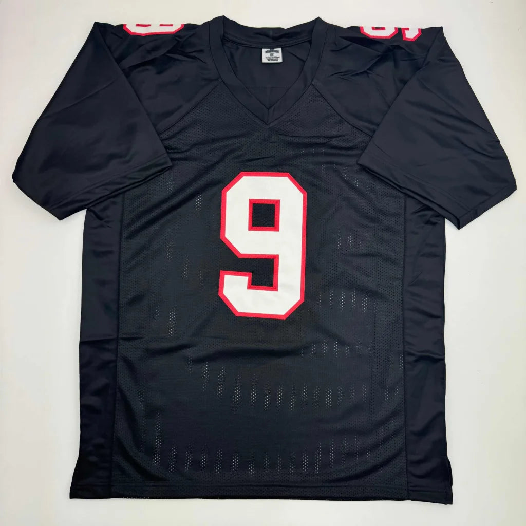 Autographed Michael Penix Jr. Atlanta Black Football Jersey Beckett BAS COA | Authenticated Signed Sports Jersey | vintageantiquesgifts.com