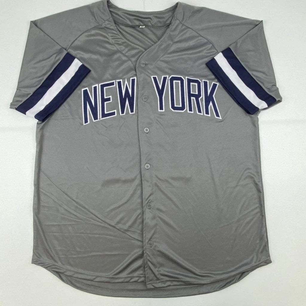 Autographed Paul ONeill custom New York Yankees gray baseball jersey