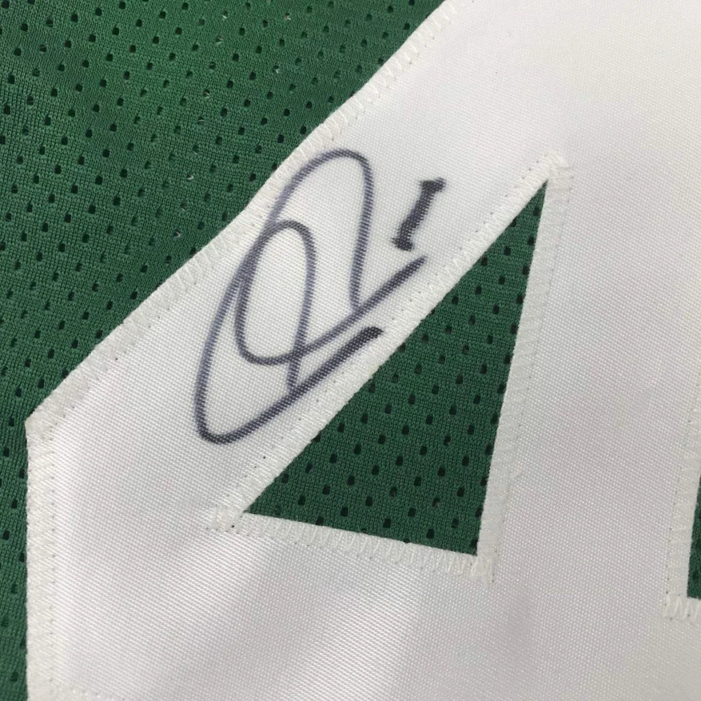 Signed green and white custom jersey from Paul Pierce for professional sports fans