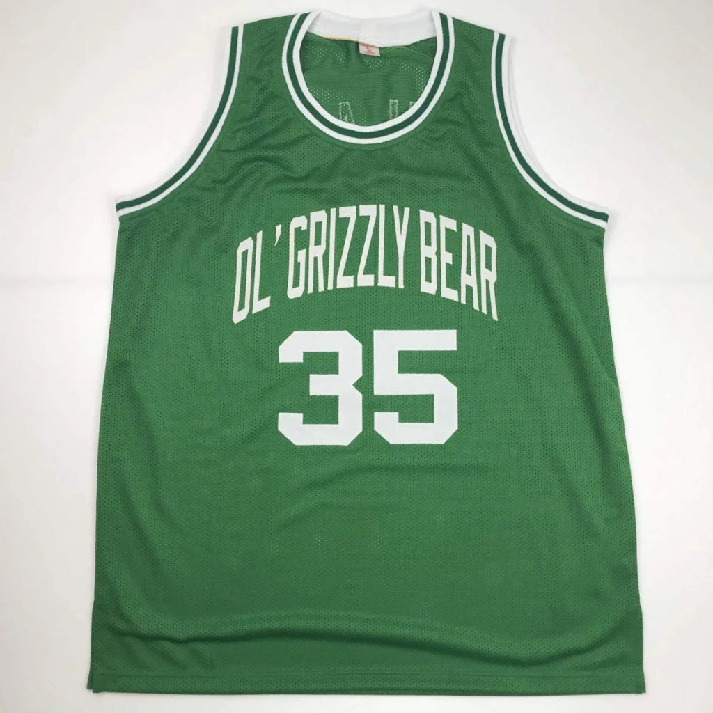 Green professional sports jersey with number 35 from the Authentic Signed SILAS 35 custom jersey collection