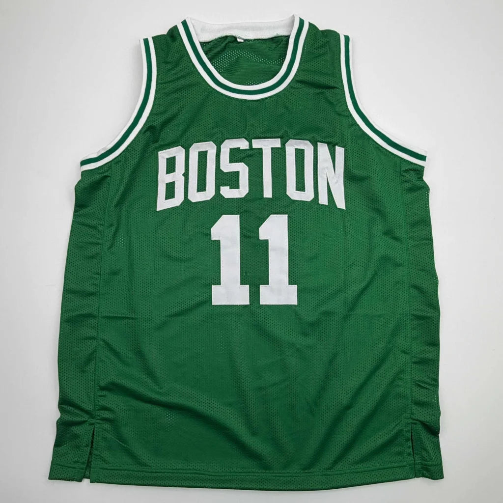 Autographed Payton Pritchard green Boston custom jersey with number 11