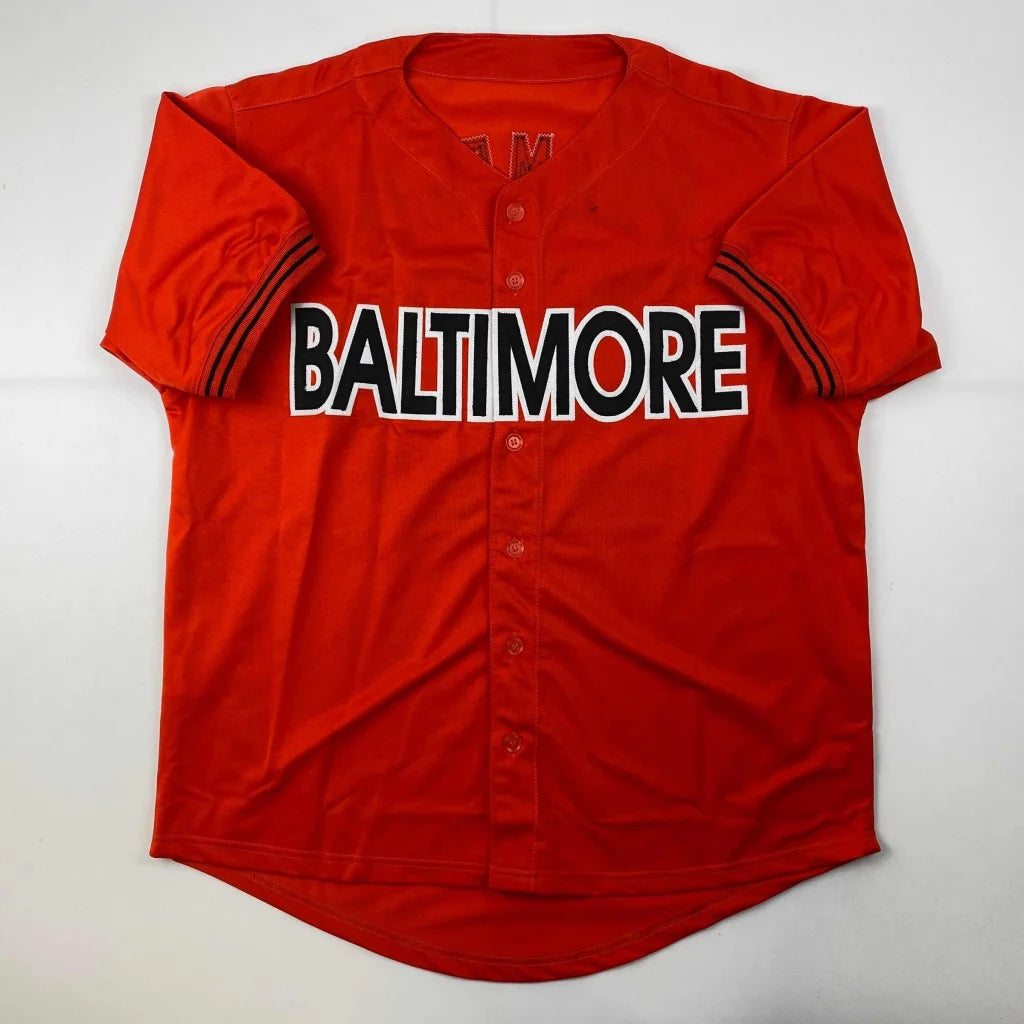 Autographed Rafael Palmeiro Baltimore Orioles custom jersey in vibrant red