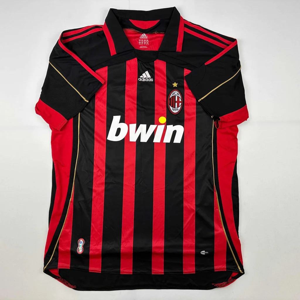 Autographed Ricardo Kaka AC Milan Black/Red Soccer Futbol Jersey Beckett BAS COA | Authenticated Signed Sports Jersey | vintageantiquesgifts.com
