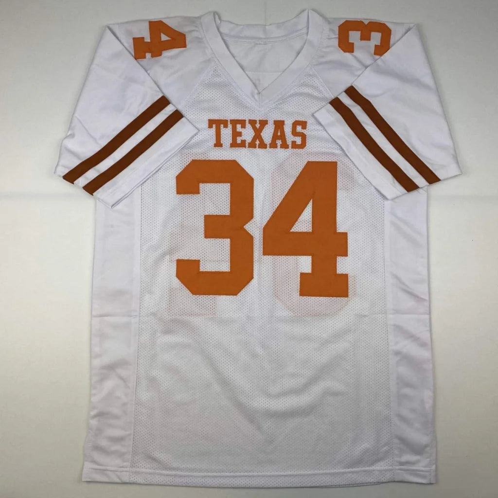 Autographed Ricky Williams white Texas Longhorns jersey #34 JSA COA