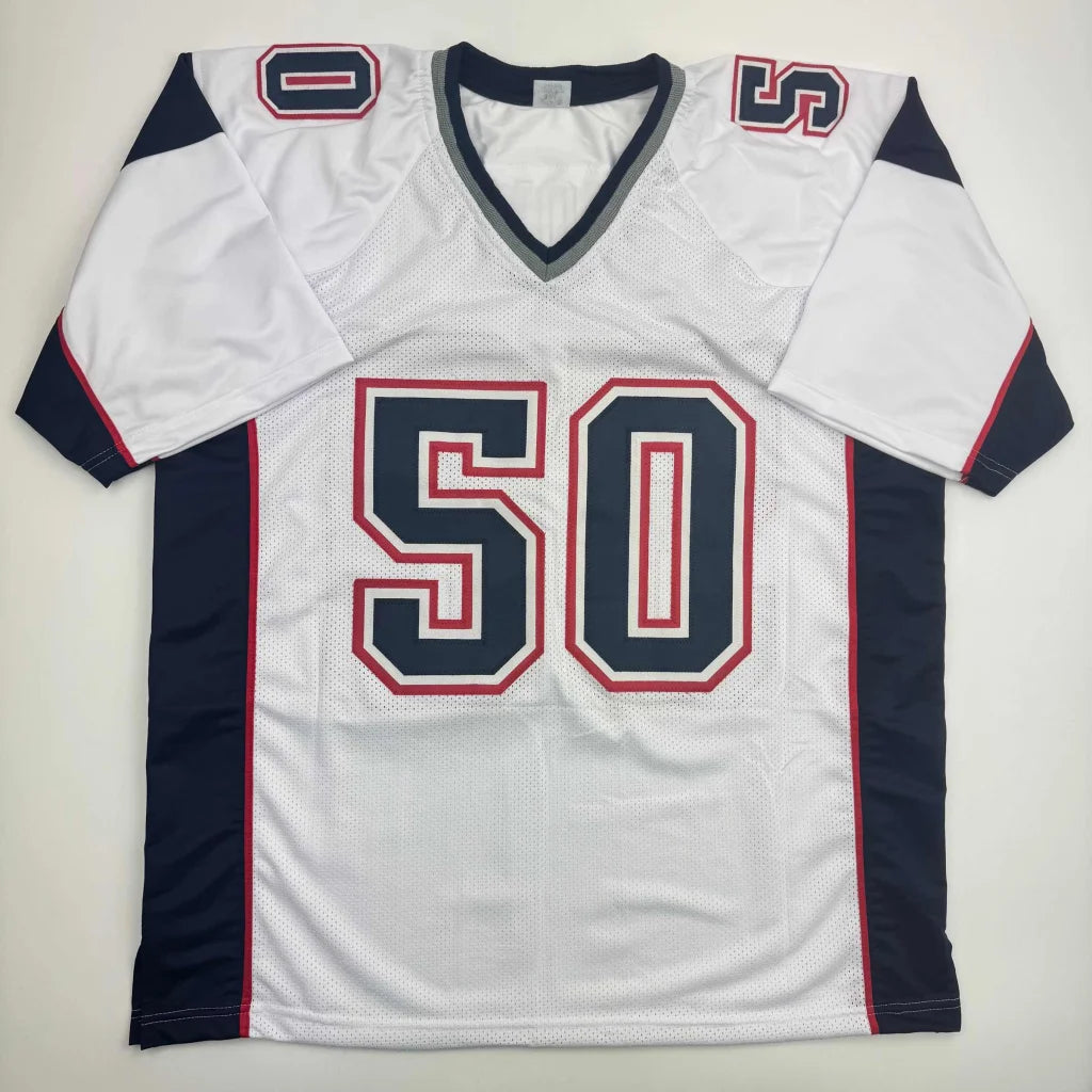 Autographed Rob Ninkovich 2x SB Champ New England White Football Jersey Beckett BAS COA | Authenticated Signed Sports Jersey | vintageantiquesgifts.com
