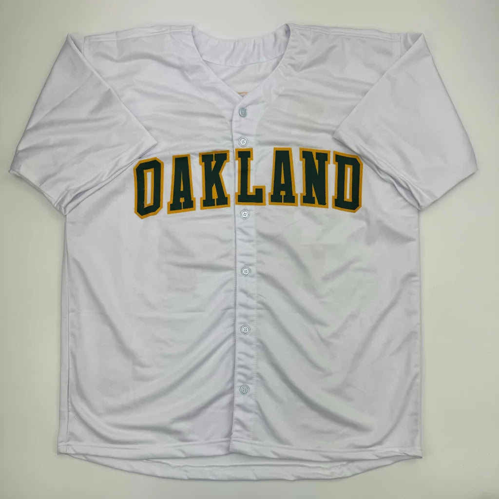 Autographed Rollie Fingers Oakland White Baseball Jersey JSA COA | Authenticated Signed Sports Jersey | vintageantiquesgifts.com