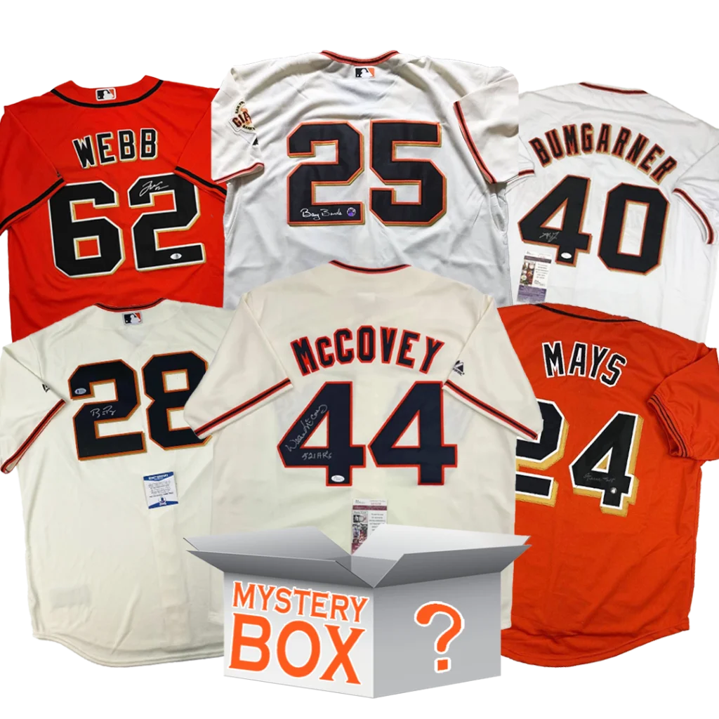 Autographed San Francisco baseball jerseys mystery box with COA