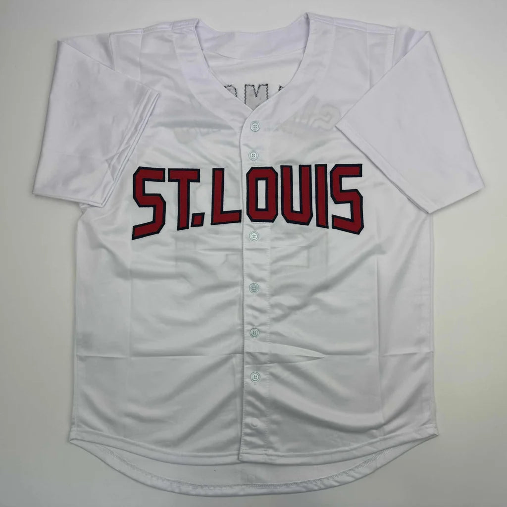 Autographed Ted Simmons St. Louis White Baseball Jersey JSA COA | Authenticated Signed Sports Jersey | vintageantiquesgifts.com