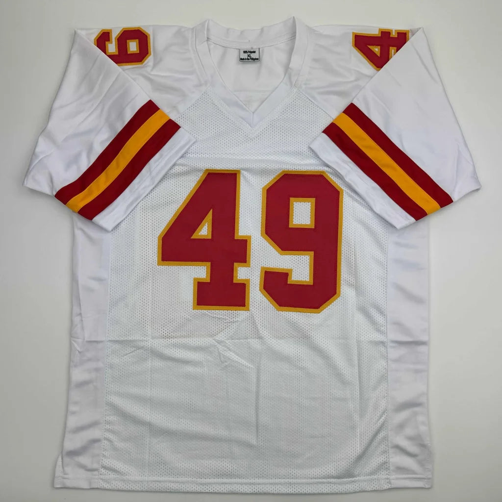 Autographed/Signed Tony Richardson Kansas City White Football Jersey JSA COA