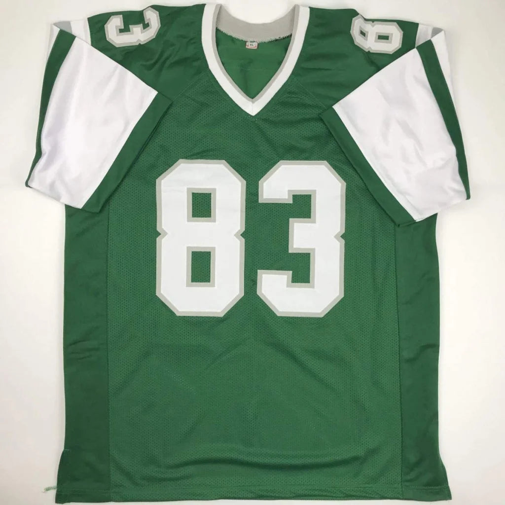 Autographed Vince Papale Philadelphia green custom jersey number 83