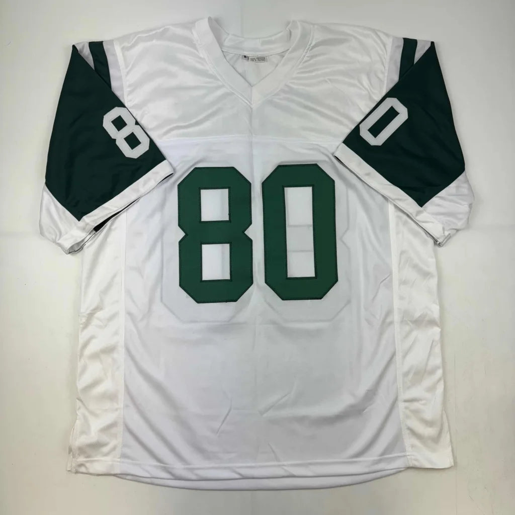 Autographed Wayne Chrebet New York White Football Jersey JSA COA | Authenticated Signed Sports Jersey | vintageantiquesgifts.com