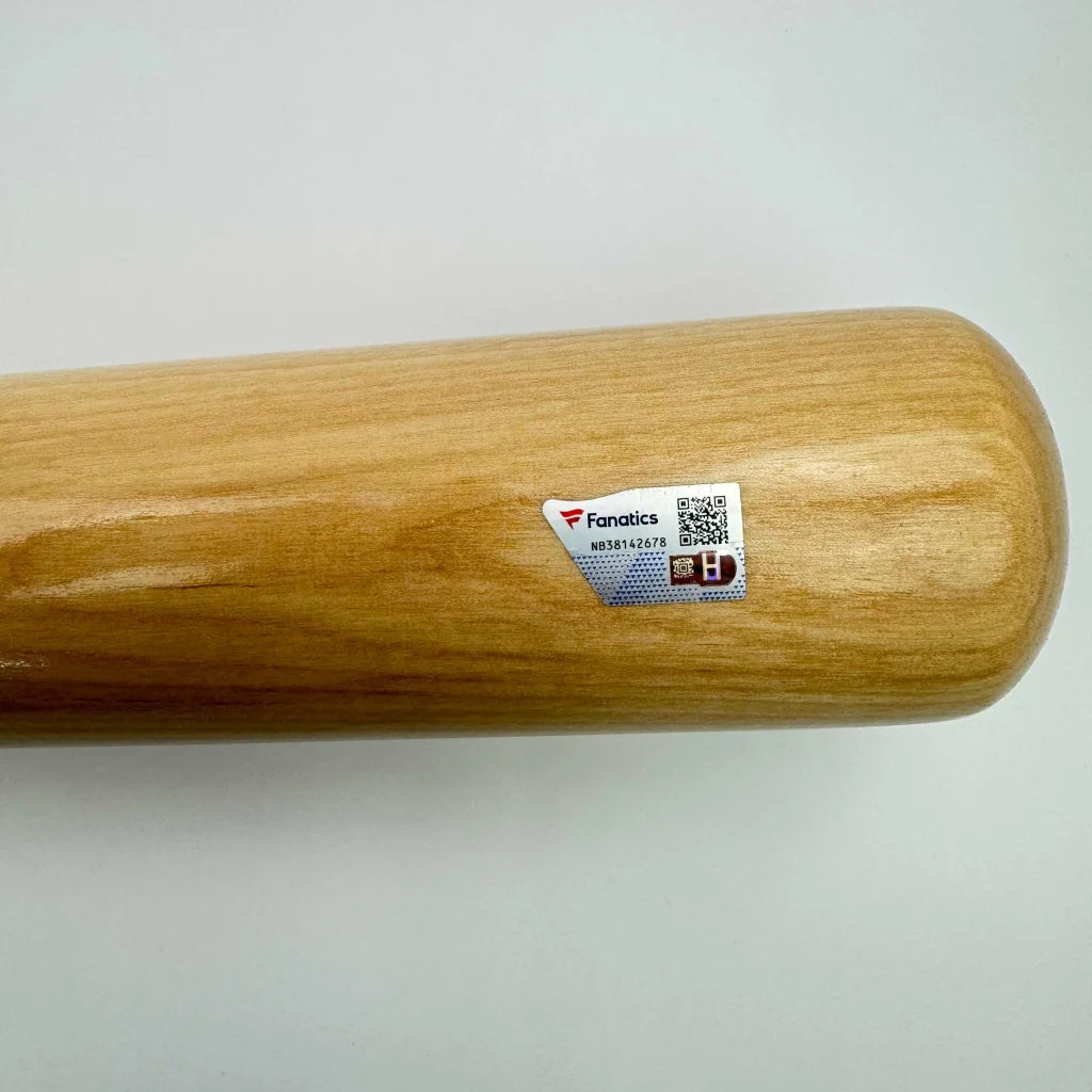 Autographed Wyatt Langford Rawlings pro baseball bat with Fanatics COA