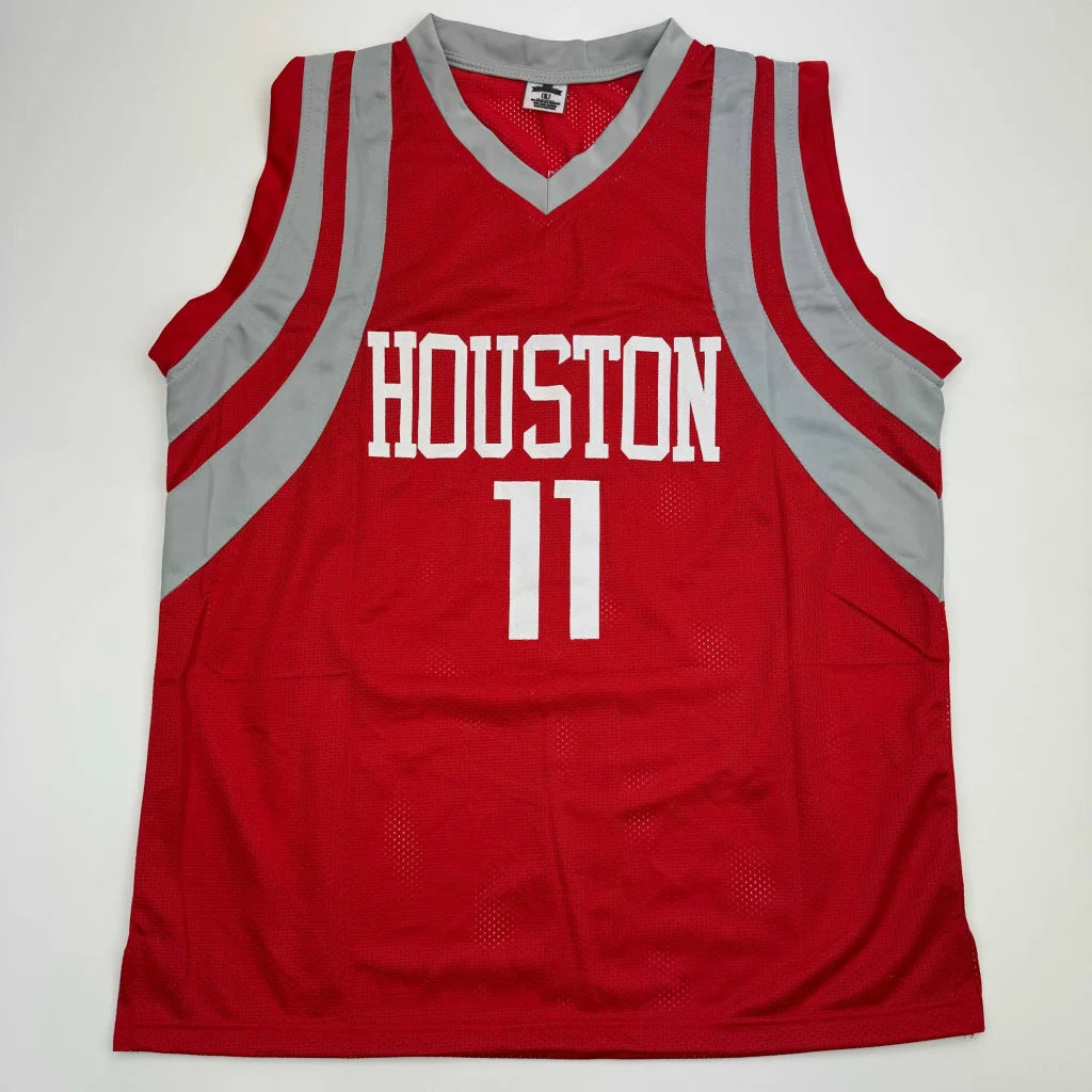 Autographed Yao Ming Houston Red Basketball Jersey Beckett BAS COA | Authenticated Signed Sports Jersey | vintageantiquesgifts.com