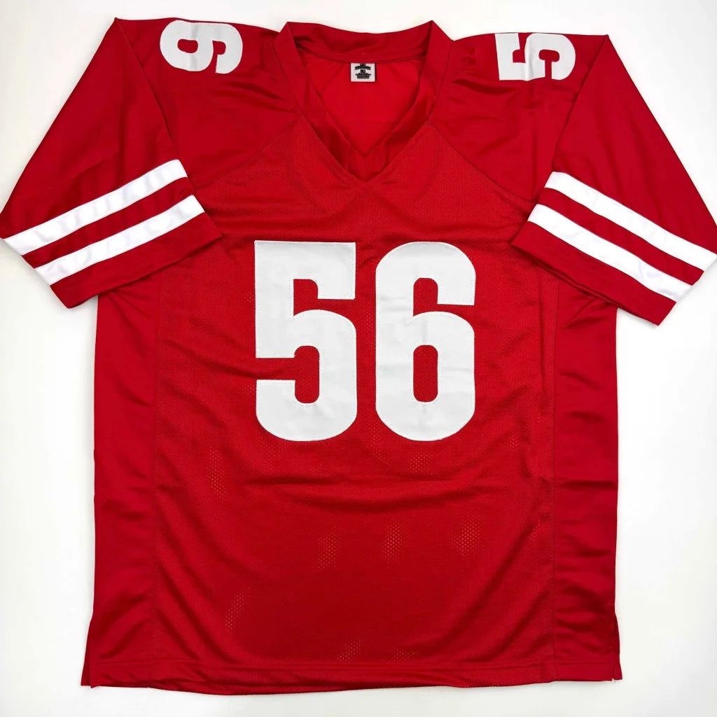 Autographed Zack Baun Wisconsin red custom jersey with number 56