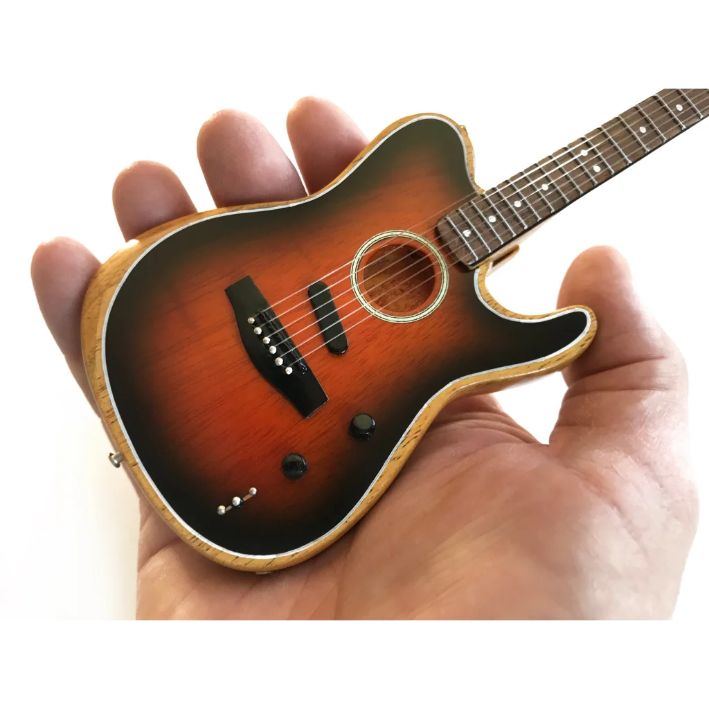 Axe Heaven Sunburst Mini Acoustic Guitar with Adjustable A-Frame Stand