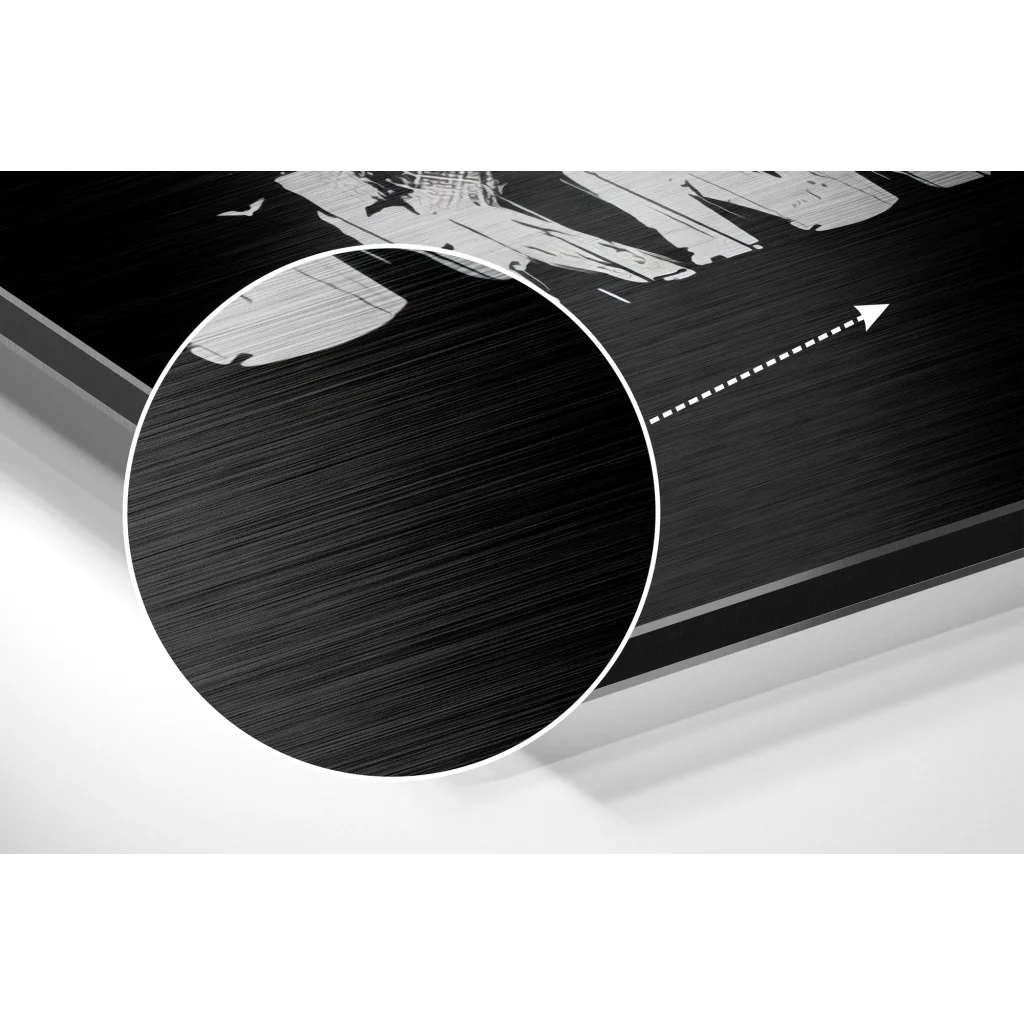 Batman Dark Knight brushed aluminium dibond wall art