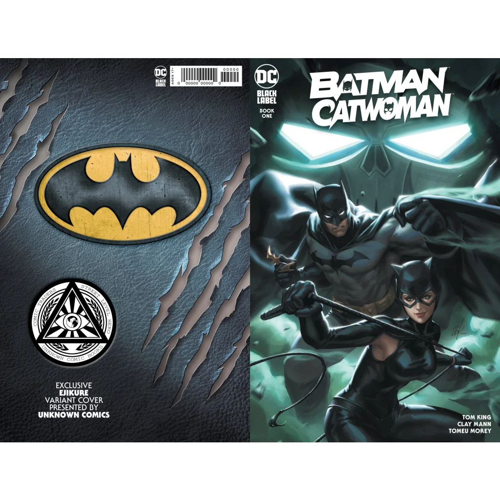 Batman Catwoman comic by Tom King and Clay Mann, Ejikure exclusive, action-packed covers