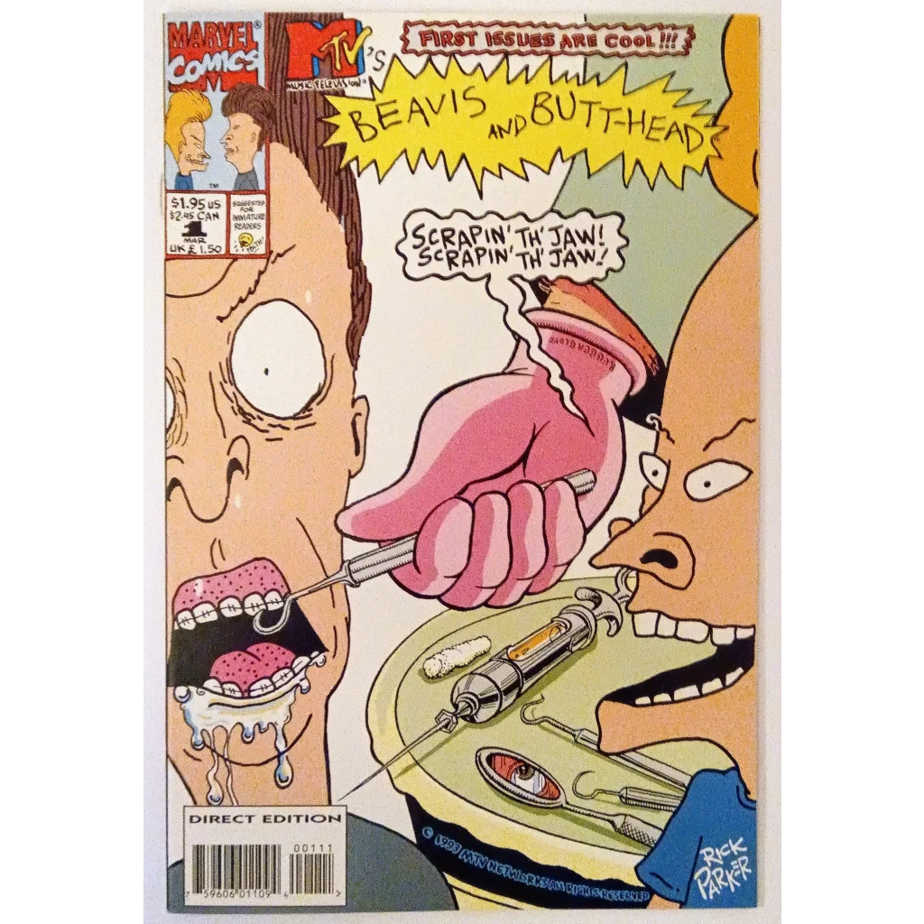 Beavis and Butt-Head Marvel Comics Issue 1 collectible