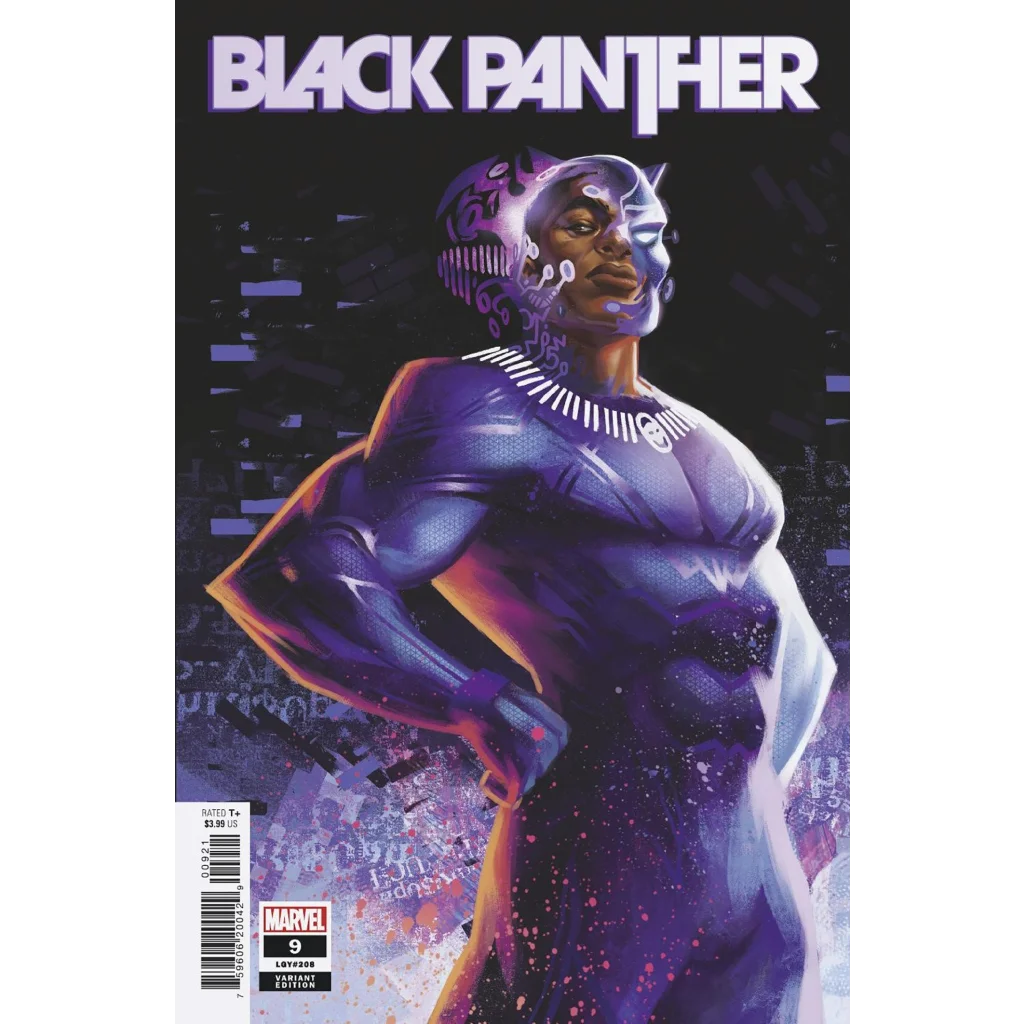 Black Panther #9 Manhaniini Var comic cover in dynamic pose