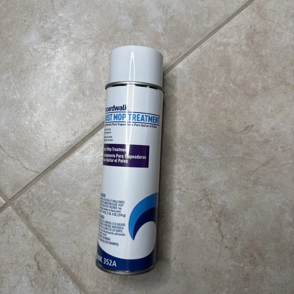 Boardwalk pine scent spray dust mop treatment aerosol can