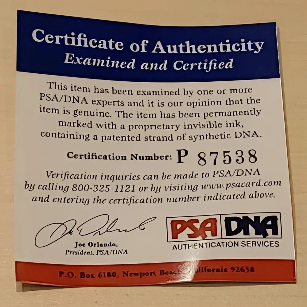 Bob Cousy signed NBA basketball with PSA DNA certified certificate