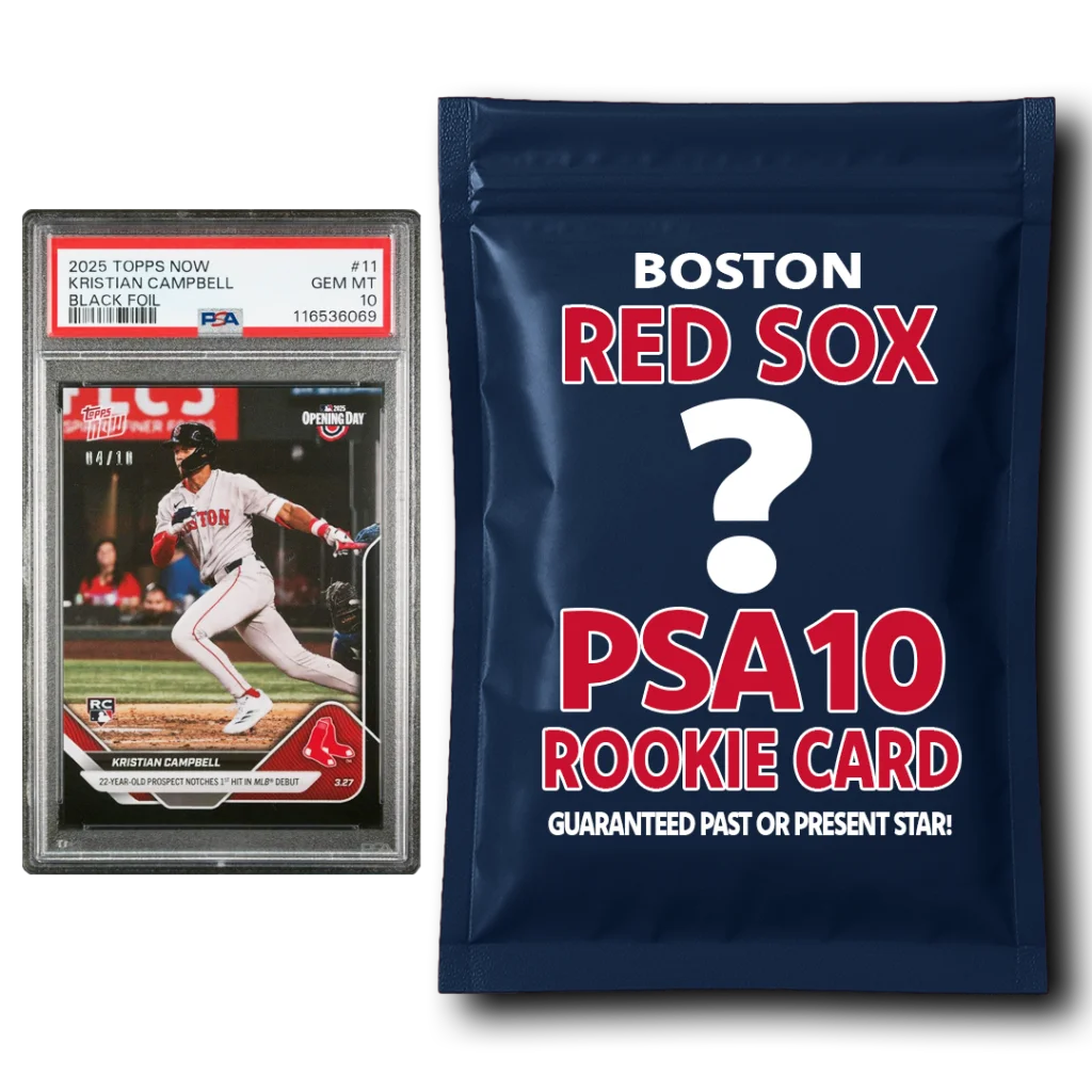 Boston Red Sox PSA 10 Graded Rookie Card Mystery Pack | Hall of Fame Sports Memorabilia | vintageantiquesgifts.com