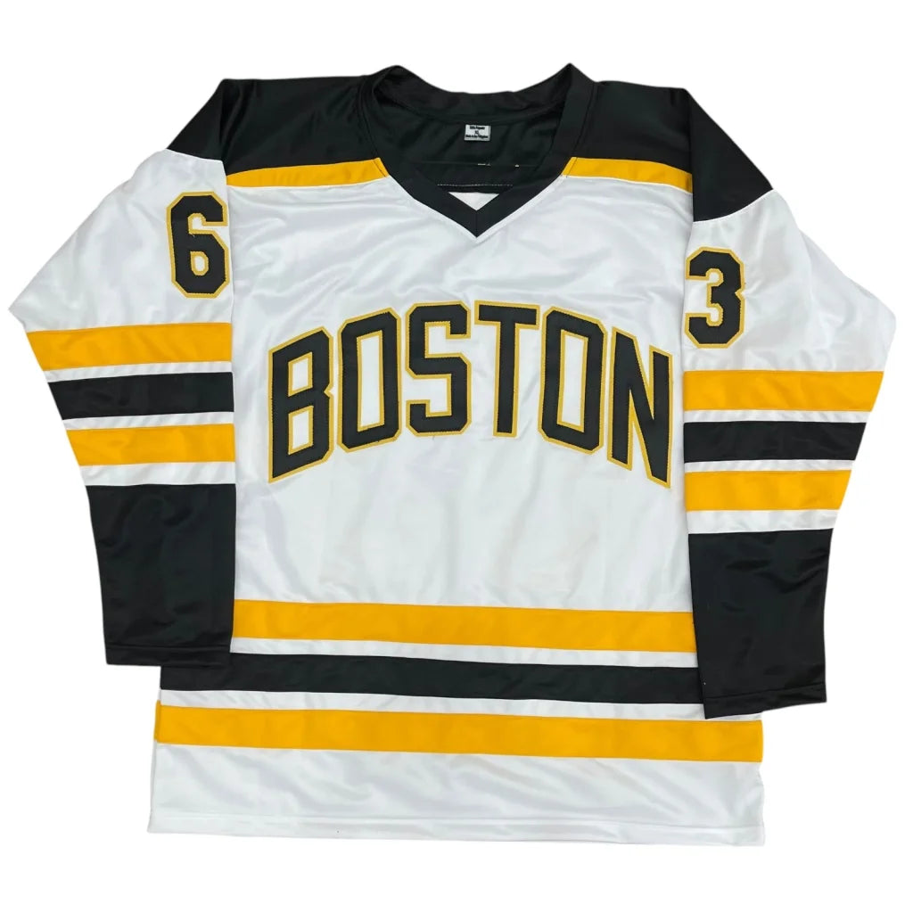 Brad Marchand autographed white Boston Bruins custom jersey #63