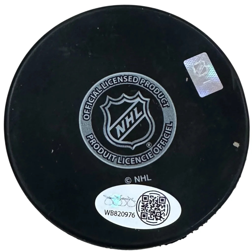Brady Skjei autographed Nashville Predators hockey puck with JSA