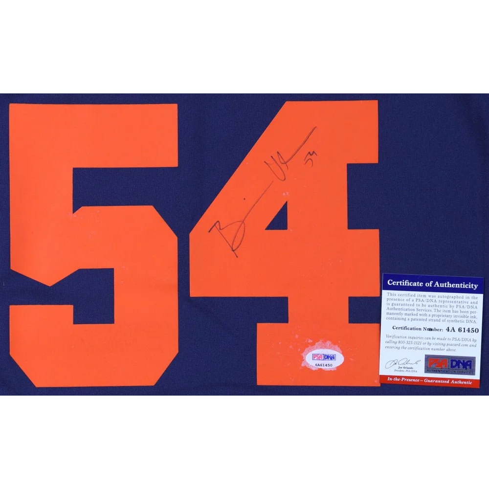 Brian Urlacher signed Nike NFL jersey with certificate of authenticity for sports fans