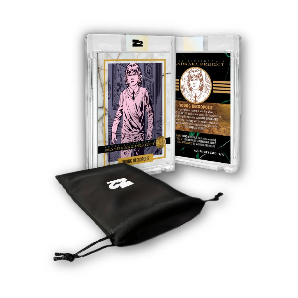 Bruce Dickinson Mandrake Project limited edition comic collectible set in protective slabs with pouch