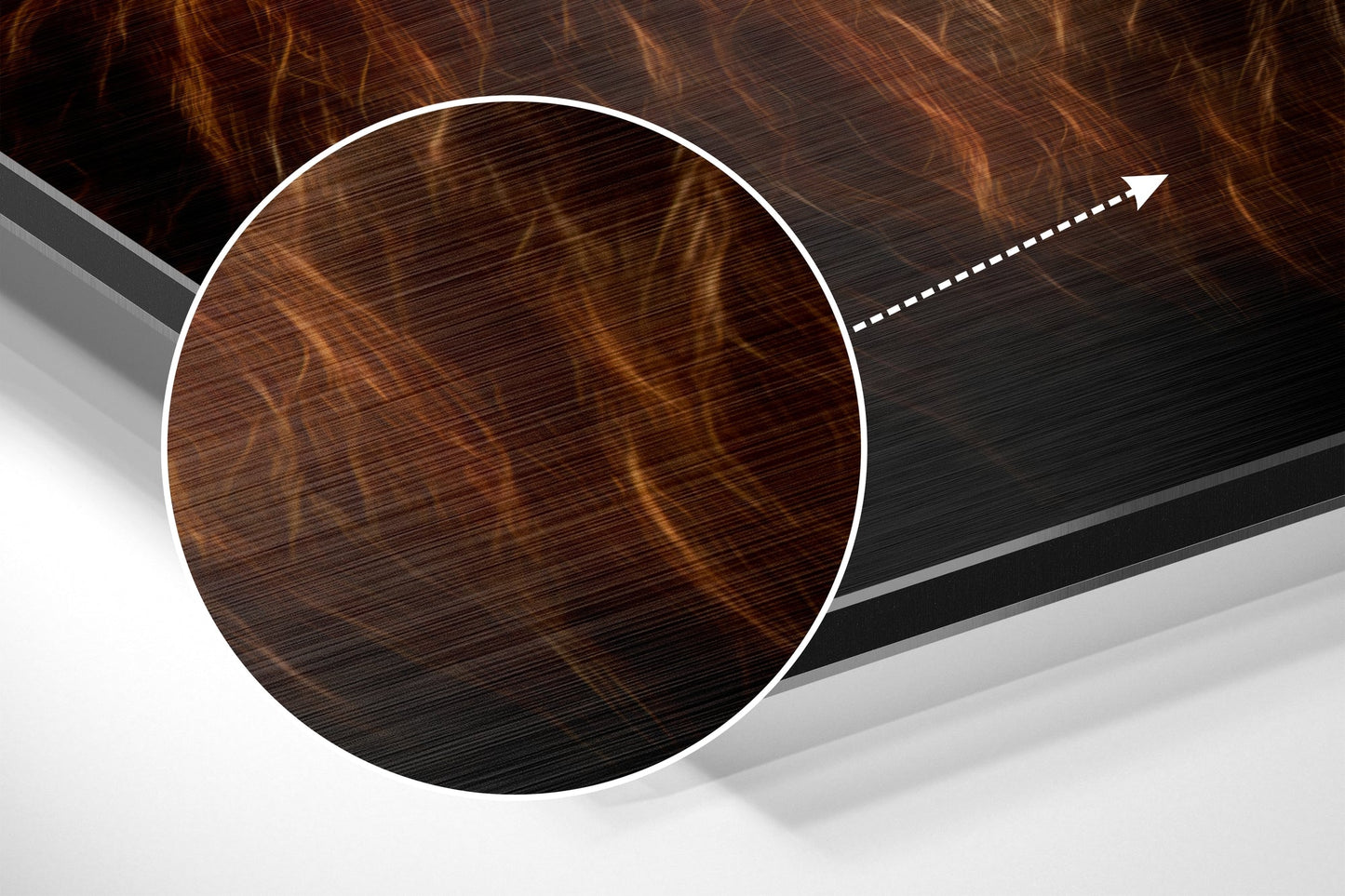 Fiery Mane Lion Starry Sunset Brushed Aluminium Dibond Wall Art