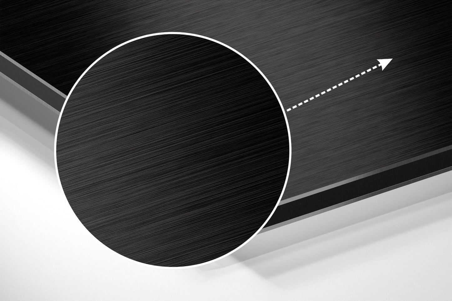 Binary Code Brain on Black Brushed Aluminium Dibond Wall Art