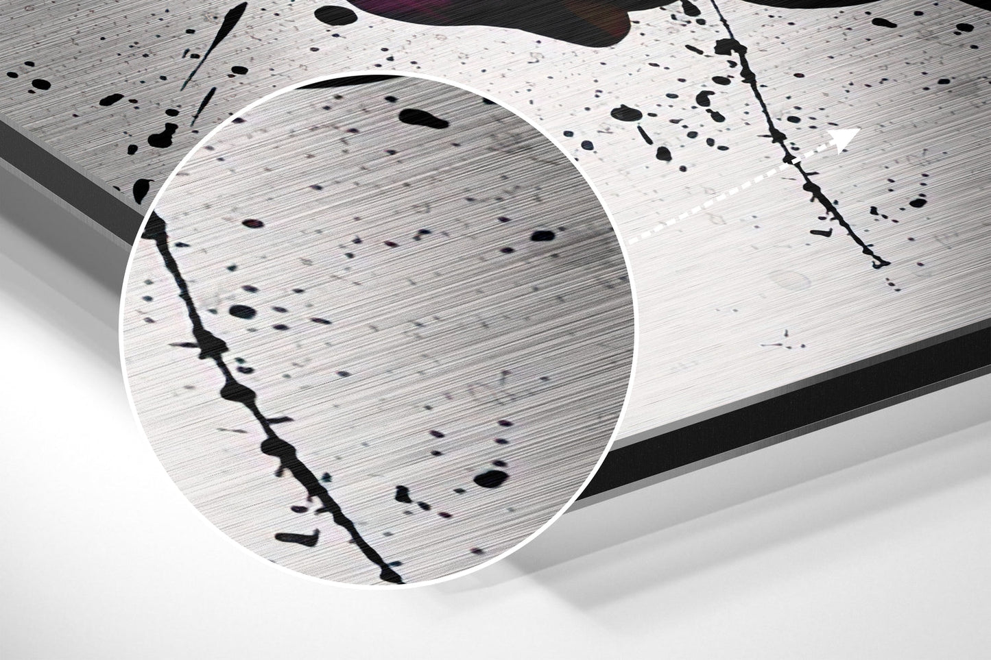 Graffiti Painted Hands Holding Brushed Aluminium Dibond Wall Art