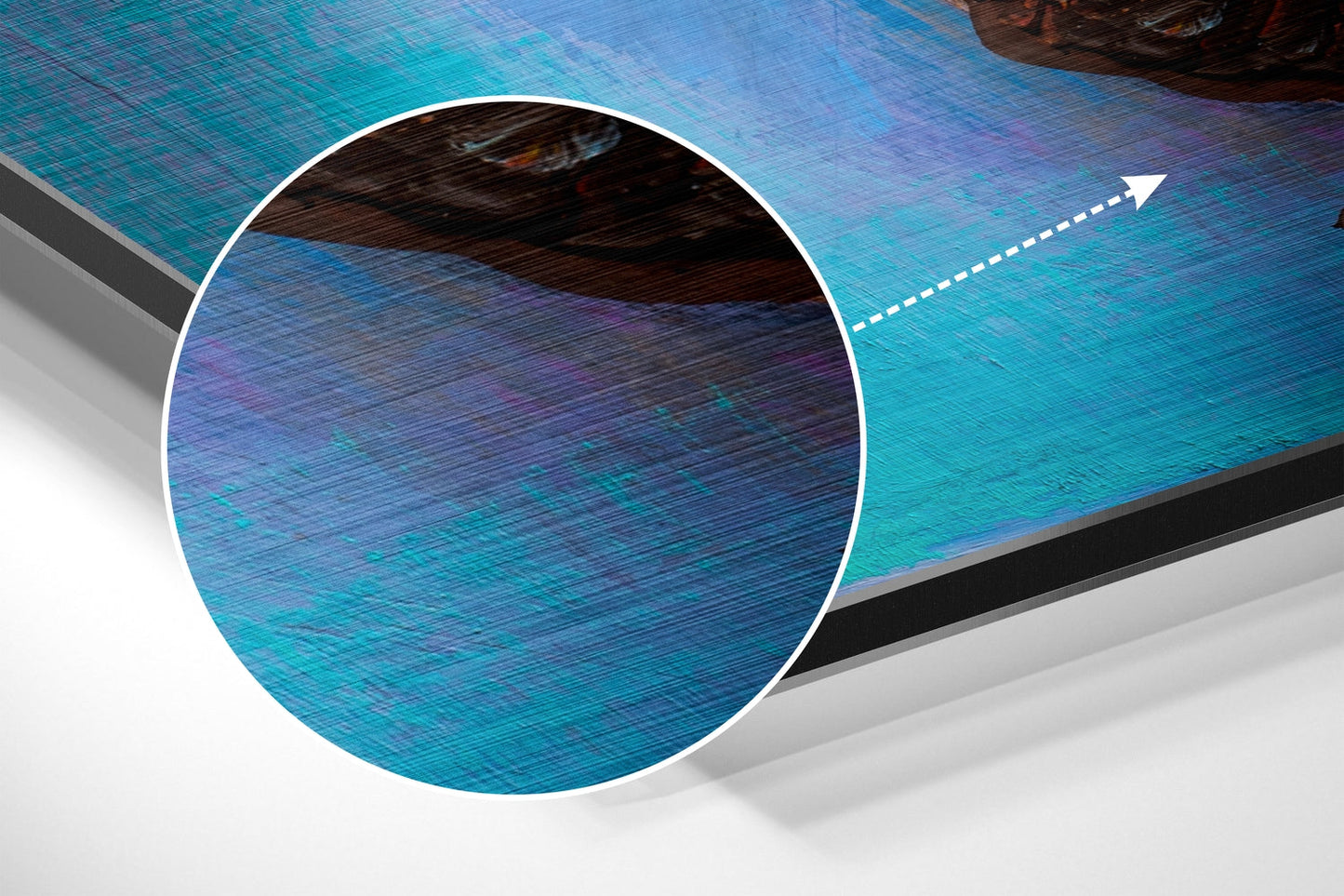 Rainbow Butterfly Palette Brushed Aluminium Dibond Wall Art