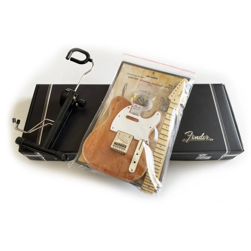 Axe Heaven Fender Telecaster mini guitar kit in sunburst