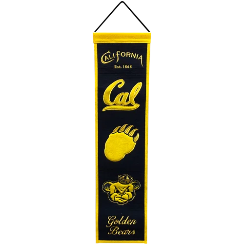 California Cal Bears heritage banner with black gold bear logo