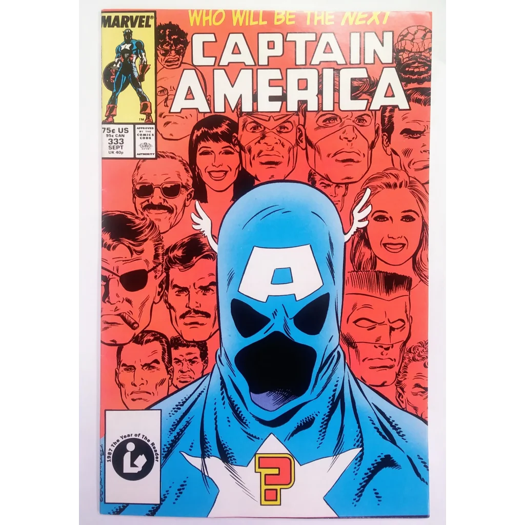 Captain America Issue 333 Marvel Comics cover with John Walker