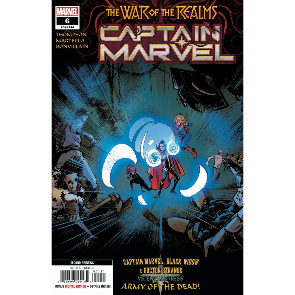 Captain Marvel #6 2nd Printing Martello Variant | Unknown Comics Exclusive | vintageantiquesgifts.com