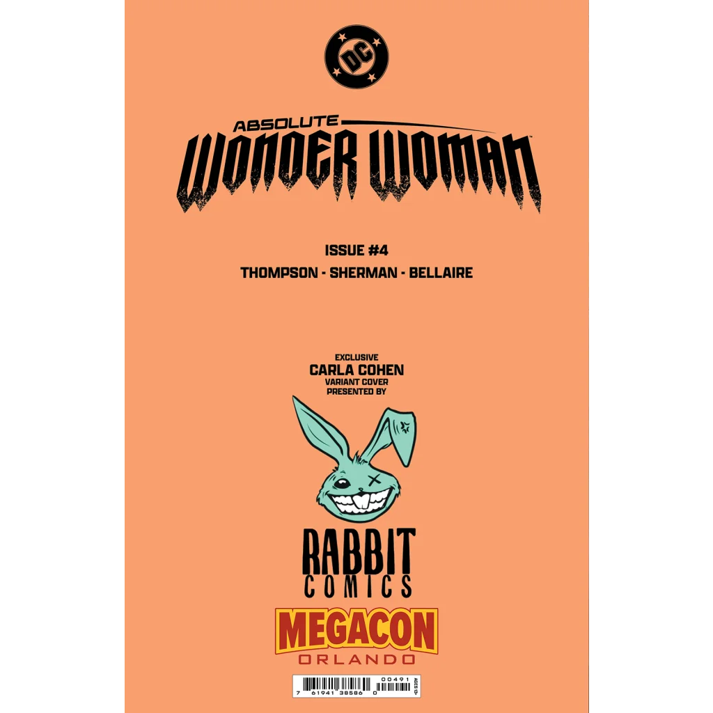 Carla Cohen MegaCon foil variant Absolute Wonder Woman comic cover