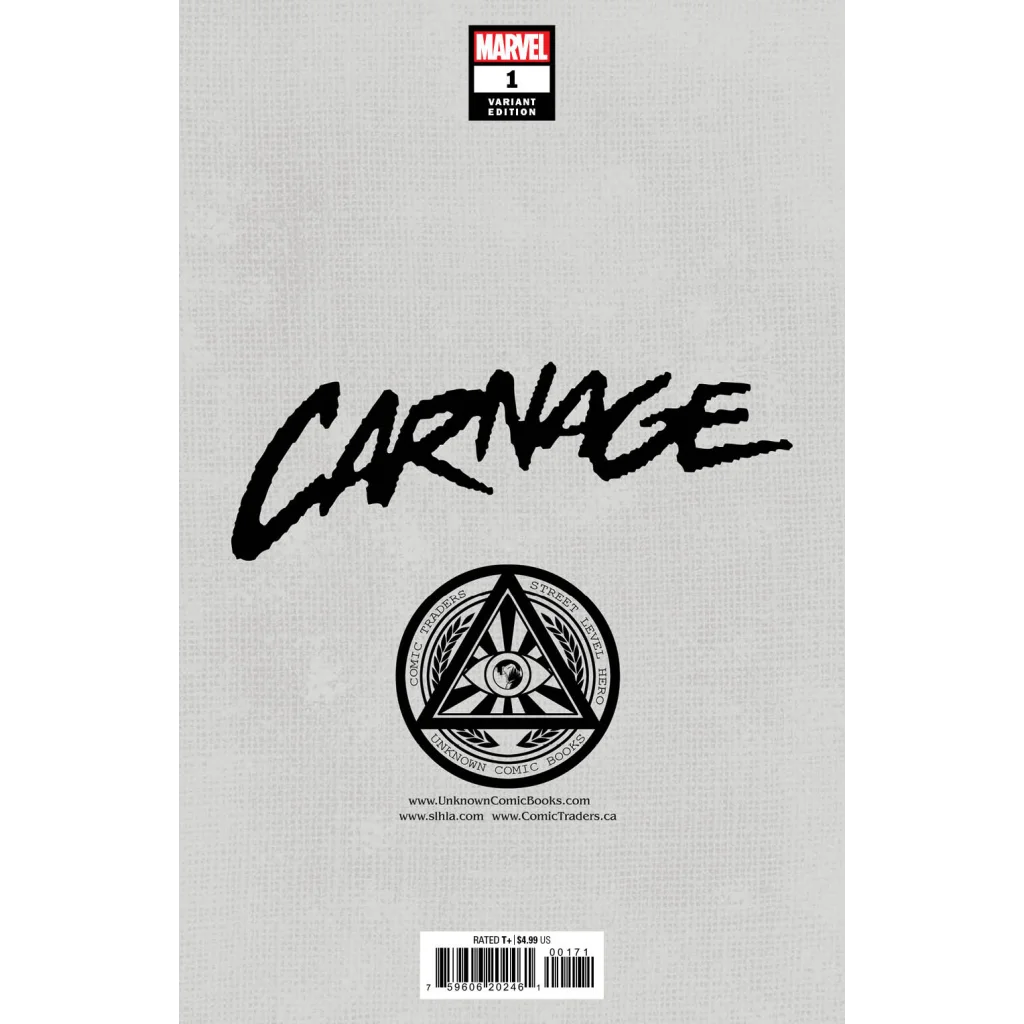 Comic book with light gray cover from Carnage Returns Marvel series