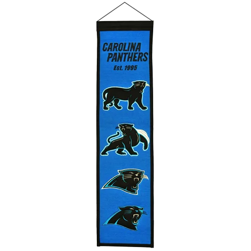 Carolina Panthers heritage banner celebrating team history