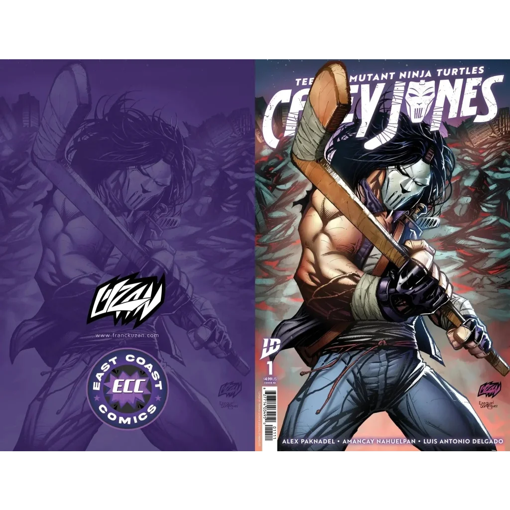 Casey Jones #1 ECC Franck Uzan Standard Back — IDW TMNT Exclusive Collectible USA